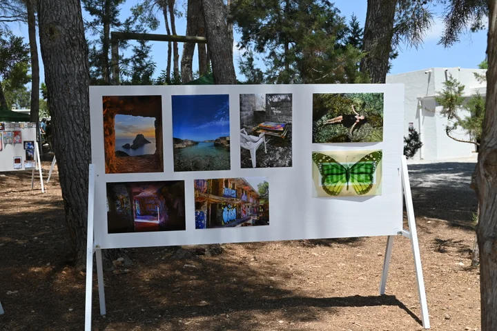 Landscape photographs of Ibiza on display