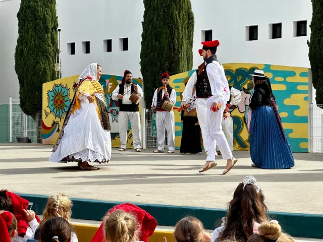 Children taking part in a Balearic Islands Day workshop