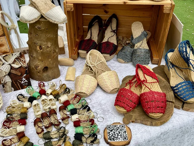 An artisan display brought into School for Balearic Islands Day