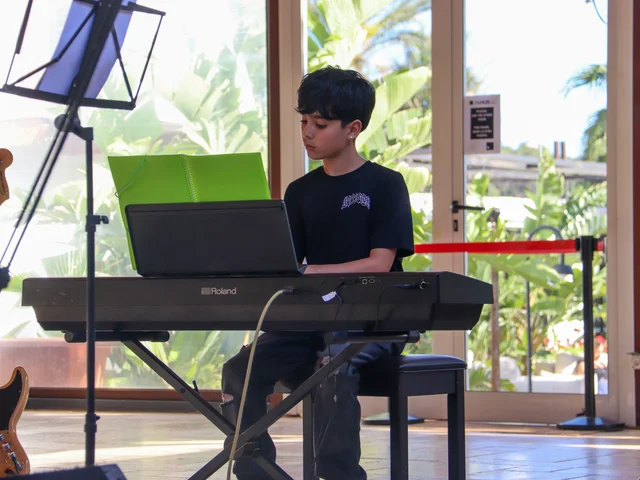 Morna students performing at the Secondary Music Concert
