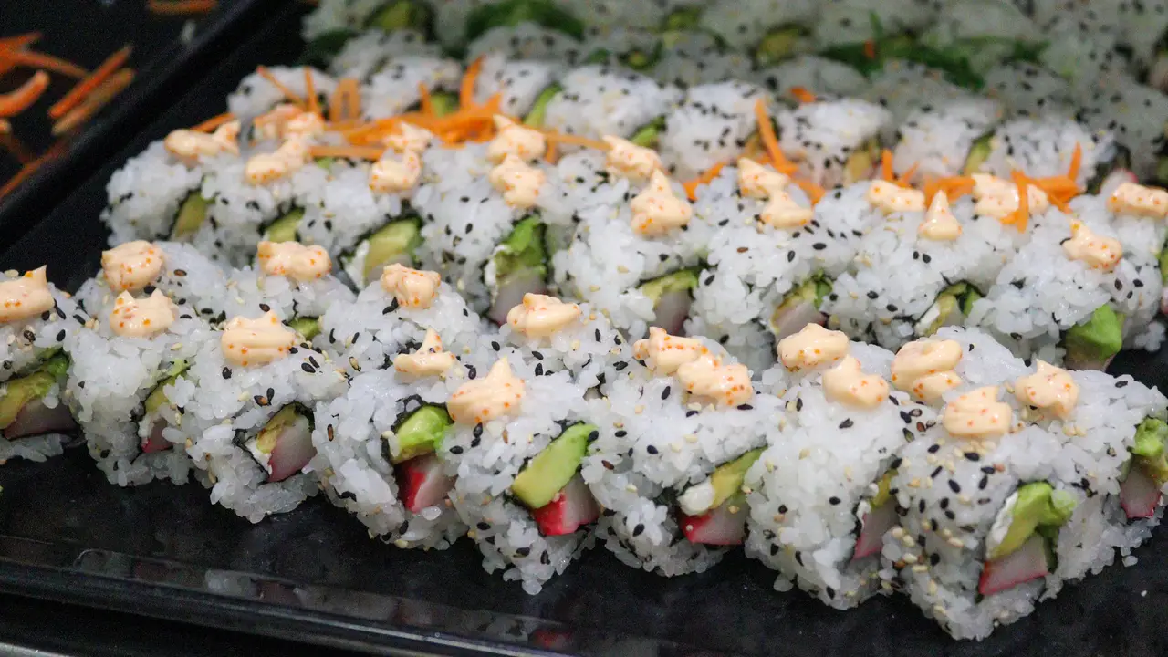 Fresh sushi prepared in the Morna kitchen